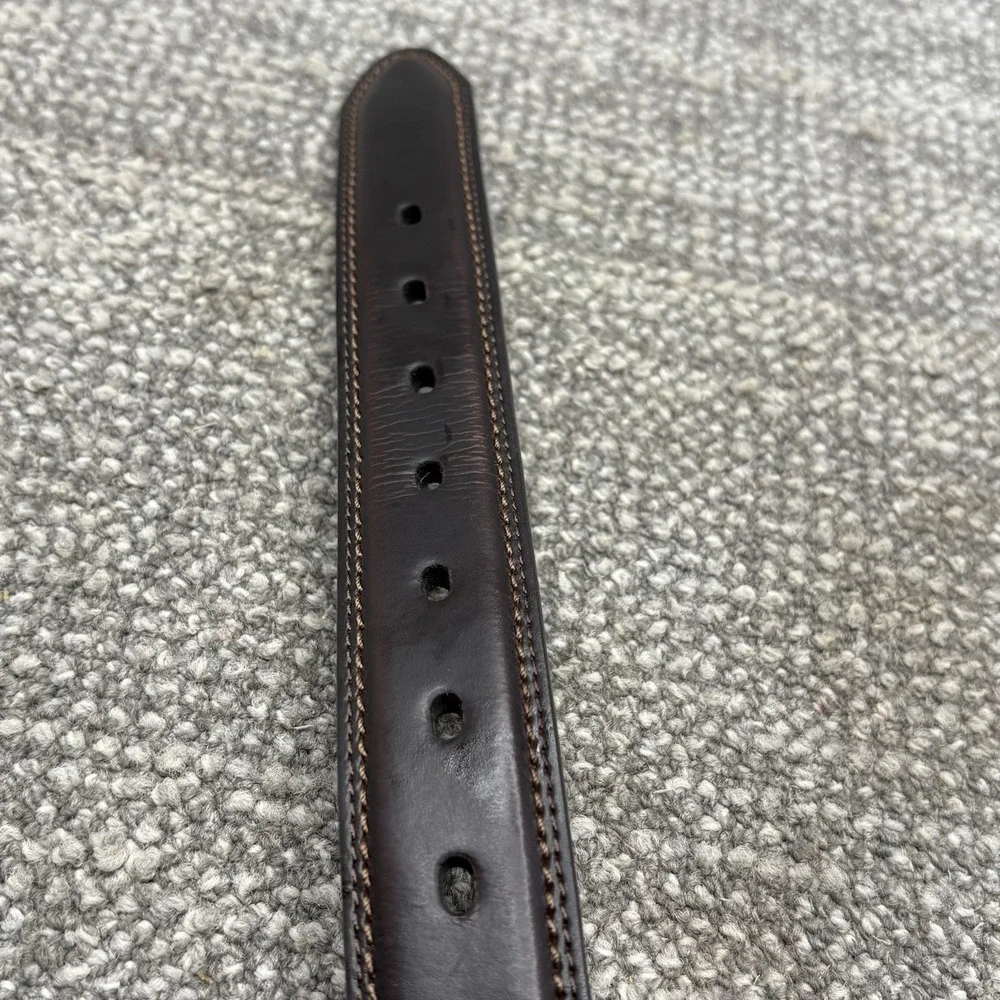 Mens Big and Tall Dockers Leather Belt Size 46 Brown NEW